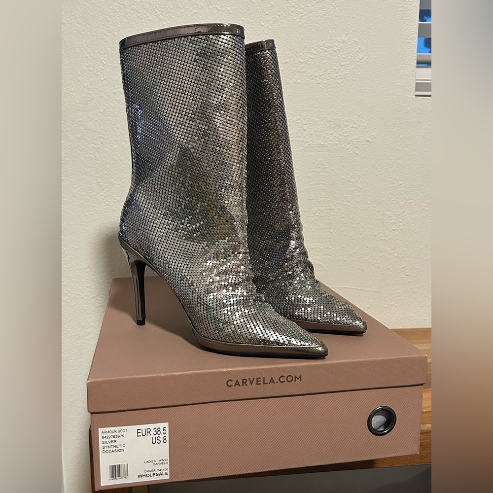 Carvela Armour Boot. Size 8. 4” heel. Excellent Condition.